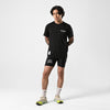 Terrel Sportswear - The Rebels MoR Running Tee Men Black | Kaos Lari Smart Temp Quick Dry Cool Touch Anti Bacterial