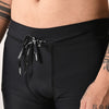 Terrel Sportswear - Running MoR Tight Inked Black Men | Celana Compression Pria Legging Running Stretch Saku HP Nylon Spandex