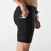 Terrel Sportswear - Running MoR Tight Inked Black Men | Celana Compression Pria Legging Running Stretch Saku HP Nylon Spandex