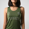 Terrel sportswear Tank Top Terrel Voltage Logo MoR Green Women