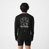 Terrel sportswear Long Sleeve MoR Spray Logo Black