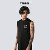 Terrel sportswear Sleeve Less Run To Pursue MoR Black