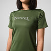 Terrel sportswear Tee Metallic Logo MoR Green Women
