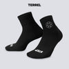 Terrel Sportswear - Short Sock MoR StepOut Black Running Unisex | Cushioned Quick Dry Breathable Anti Slip