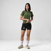 Terrel sportswear Tee Metallic Logo MoR Green Women