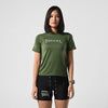 Terrel sportswear Tee Metallic Logo MoR Green Women