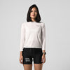 Terrel sportswear Long Sleeve MoR Spray Logo White Women