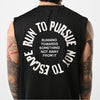 Terrel sportswear Sleeve Less Run To Pursue MoR Black