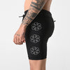 Terrel Sportswear - Running MoR Tight Inked Black Men | Celana Compression Pria Legging Running Stretch Saku HP Nylon Spandex