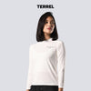 Terrel sportswear Long Sleeve MoR Spray Logo White Women