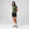 Terrel sportswear Tee Metallic Logo MoR Green Women