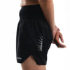 Terrel Sportswear - Thunderclap Stormline Belt Shorts Black Running | Dry Fit Stretch Lightweight