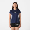 Terrel sportswear basic tee small logo navy women kaos olah raga dry fit lari running gym wanita