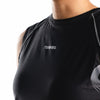 Terrel Sportswear - Thunderclap Muscle Tee Line Form Black Running Women | Smart Temp Quick Dry Reflective Lightweight