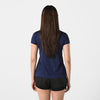 Terrel sportswear basic tee small logo navy women kaos olah raga dry fit lari running gym wanita