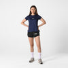 Terrel sportswear basic tee small logo navy women kaos olah raga dry fit lari running gym wanita