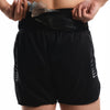 Terrel Sportswear - Thunderclap Stormline Belt Shorts Black Running | Dry Fit Stretch Lightweight