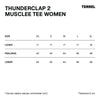 Terrel Sportswear - Thunderclap Muscle Tee Line Form Black Running Women | Smart Temp Quick Dry Reflective Lightweight
