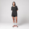 Terrel Sportswear Adapt Rise Form Tee Black Wash Women