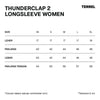 Terrel Sportswear - Thunderclap Longsleeve Rain Flow Black Running Women | Smart Temp Quick Dry Reflective Lightweight