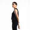 Terrel Sportswear - Thunderclap Muscle Tee Line Form Black Running Women | Smart Temp Quick Dry Reflective Lightweight