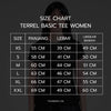 Terrel sportswear basic tee small logo white women kaos olah raga dry fit lari running gym wanita