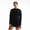 Terrel Sportswear - Thunderclap Longsleeve Rain Flow Black Running Women | Smart Temp Quick Dry Reflective Lightweight