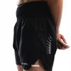 Terrel Sportswear - Thunderclap Stormline Belt Shorts Black Running | Dry Fit Stretch Lightweight