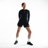 Terrel Sportswear - Thunderclap Longsleeve Rain Flow Black Running Women | Smart Temp Quick Dry Reflective Lightweight
