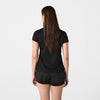 Terrel sportswear basic tee small logo black women kaos olah raga dry fit lari running gym wanita