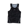 Terrel Sportswear - Thunderclap Singlet Diamond Structure Black Running Men | Smart Temp Quick Dry Reflective Lightweight