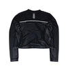 Terrel Sportswear - Thunderclap Longsleeve Rain Flow Black Running Women | Smart Temp Quick Dry Reflective Lightweight