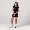Terrel sportswear MoR Crop Cotton Metallic Logo Women