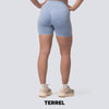 Terrel sportswear gym series women legging short baby blue celana olah raga wanita yoga running sport