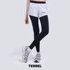 Terrel sportswear Compression Short Active Celana White Women olahraga panjang gym running lari wanita