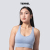 Terrel sportswear gym series women sport bra baby blue baju olah raga wanita yoga running sport