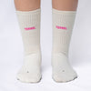 Terrel sportswear Basic Socks Broken White Pink