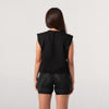 Terrel sportswear MoR Crop Cotton Metallic Logo Women