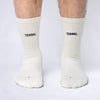 Terrel sportswear Basic Socks Broken White Black