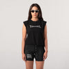 Terrel sportswear MoR Crop Cotton Metallic Logo Women