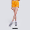 Terrel sportswear Basic Short Yellow Women celana pendek olah raga dry fit lari running gym wanita