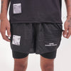 Terrel Celana Lari Dashing Running 2 in 1 Short Black Running Series