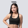Terrel sportswear gym series women sport bra black baju olah raga wanita yoga running sport