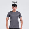 Terrel sportswear Basic Tee Grey kaos olahraga dry fit lari running gym pria lengan pendek