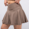 Terrel Skirt 2 in 1 Flare Mocca Rok Olahraga Wanita Yoga Pilates