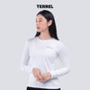 Terrel Sportswear - Basic Long Sleeve Women Running Gym Yoga | Kaos Olahraga Wanita Dry Fit Quick Dry Lightweight Thumbhole Polyester
