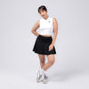 Terrel Skirt 2 in 1 Flare Black Rok Olahraga Wanita Yoga Pilates