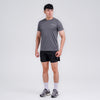 Terrel sportswear Basic Tee Grey kaos olahraga dry fit lari running gym pria lengan pendek