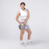 Terrel Skirt 2 in 1 Flare Grey Rok Olahraga Wanita Yoga Pilates