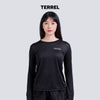 Terrel Sportswear - Basic Long Sleeve Women Running Gym Yoga | Kaos Olahraga Wanita Dry Fit Quick Dry Lightweight Thumbhole Polyester